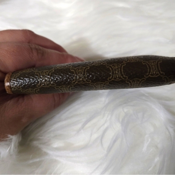 Celine Macadam Coated Canvas and Leather Triomphe Kisslock Wallet - Picture 13 of 13